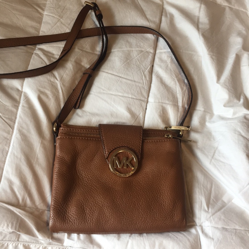 Brown Michael Kors crossbody purse